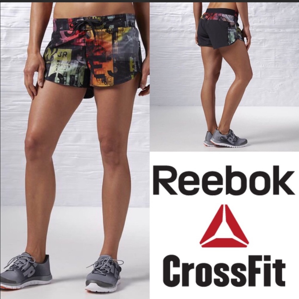 Reebok Women's Multicolor Printed CrossFit Shorts